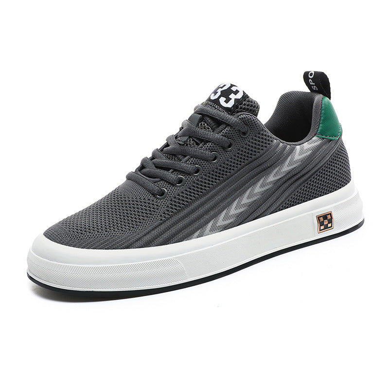 Flying Woven Skate Shoes Mesh Wear-resistant Sports Leisure Invisible Height Increasing Insole Men - Bellarte Enchanté Flying Woven Skate Shoes Mesh Wear-resistant Sports Leisure Invisible Height Increasing Insole Men